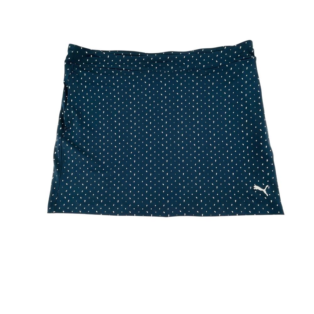 Puma Girl's Polka Skirt UPF 50+,Navy w/ White Flecks NWT Sz XL Preppy Athleisure